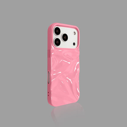 電気メッキマットウォーターリップルiPhoneケース