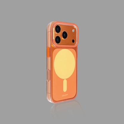 虹色に輝くマカロン iPhone ケース - MagSafe 対応