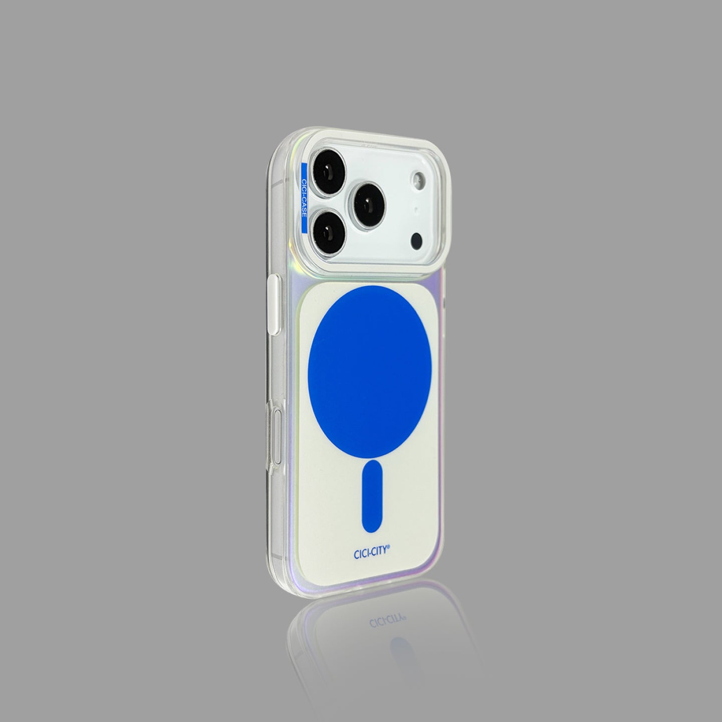 虹色に輝くマカロン iPhone ケース - MagSafe 対応