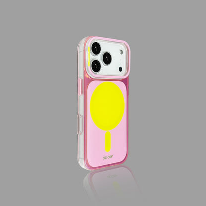 虹色に輝くマカロン iPhone ケース - MagSafe 対応