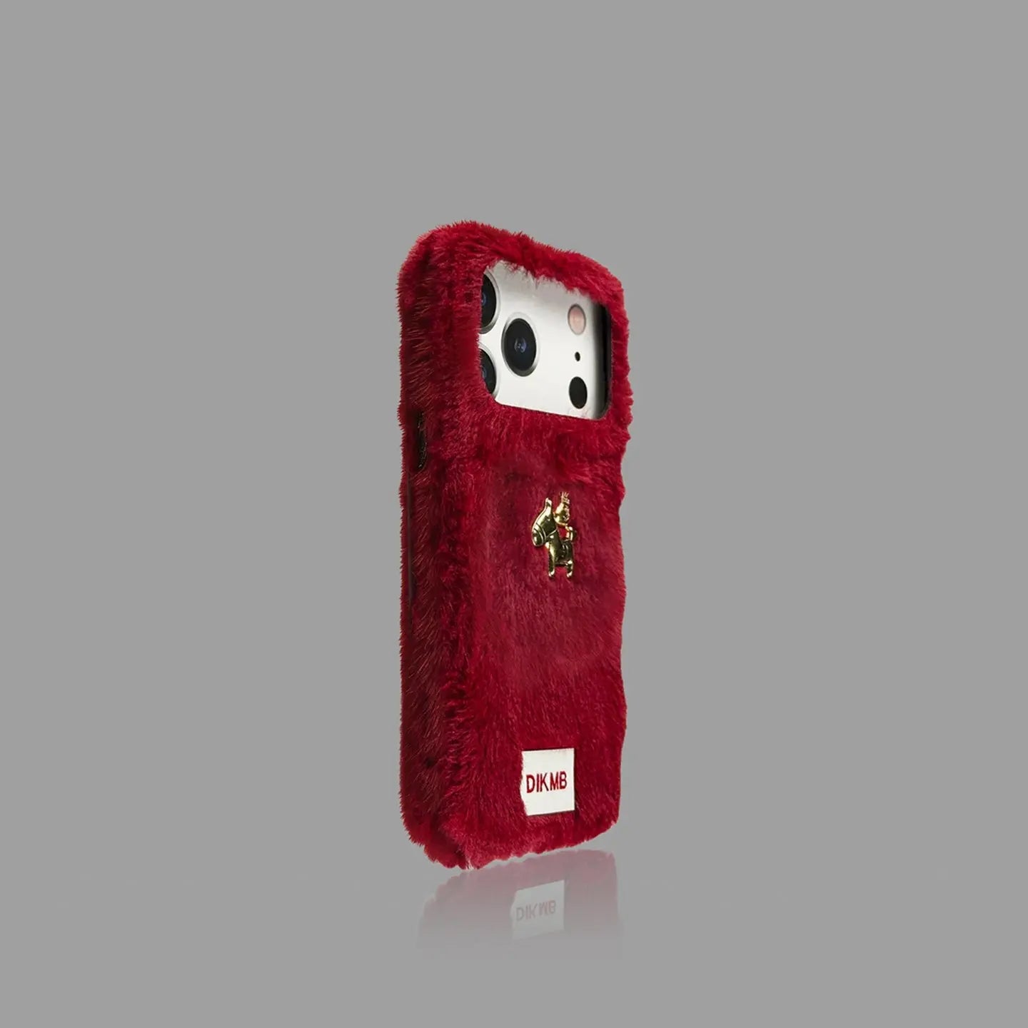 Red Fluffy Plush iPhone Case – Cute Pony SEACASE