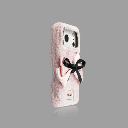 かわいいリボンのぬいぐるみiPhoneケース