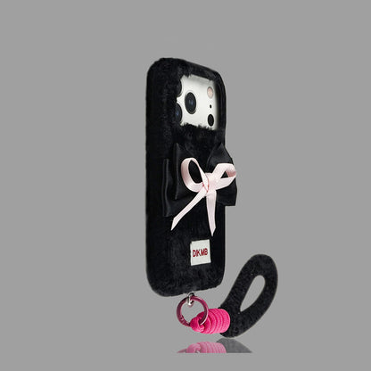 かわいいリボンのぬいぐるみiPhoneケース