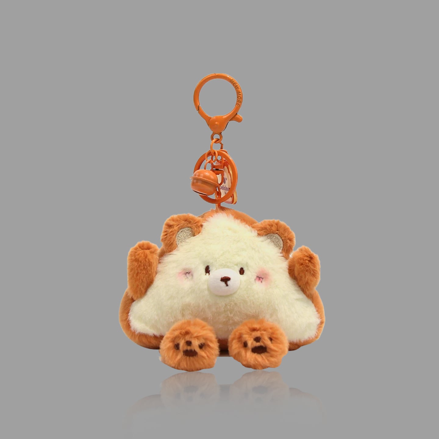 かわいいぬいぐるみパンくまのキーホルダー＆バッグチャーム