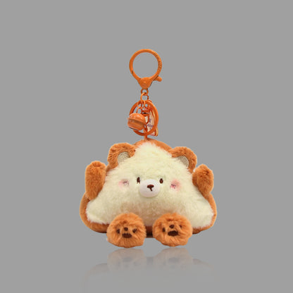 かわいいぬいぐるみパンくまのキーホルダー＆バッグチャーム