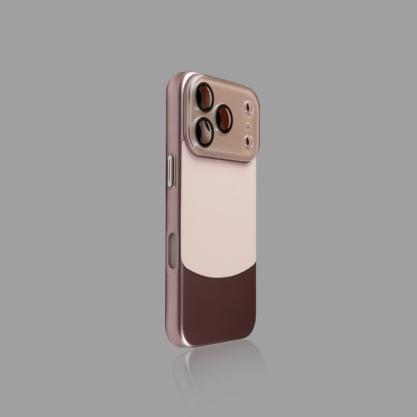 Color-Block Leather-Touch iPhone Case
