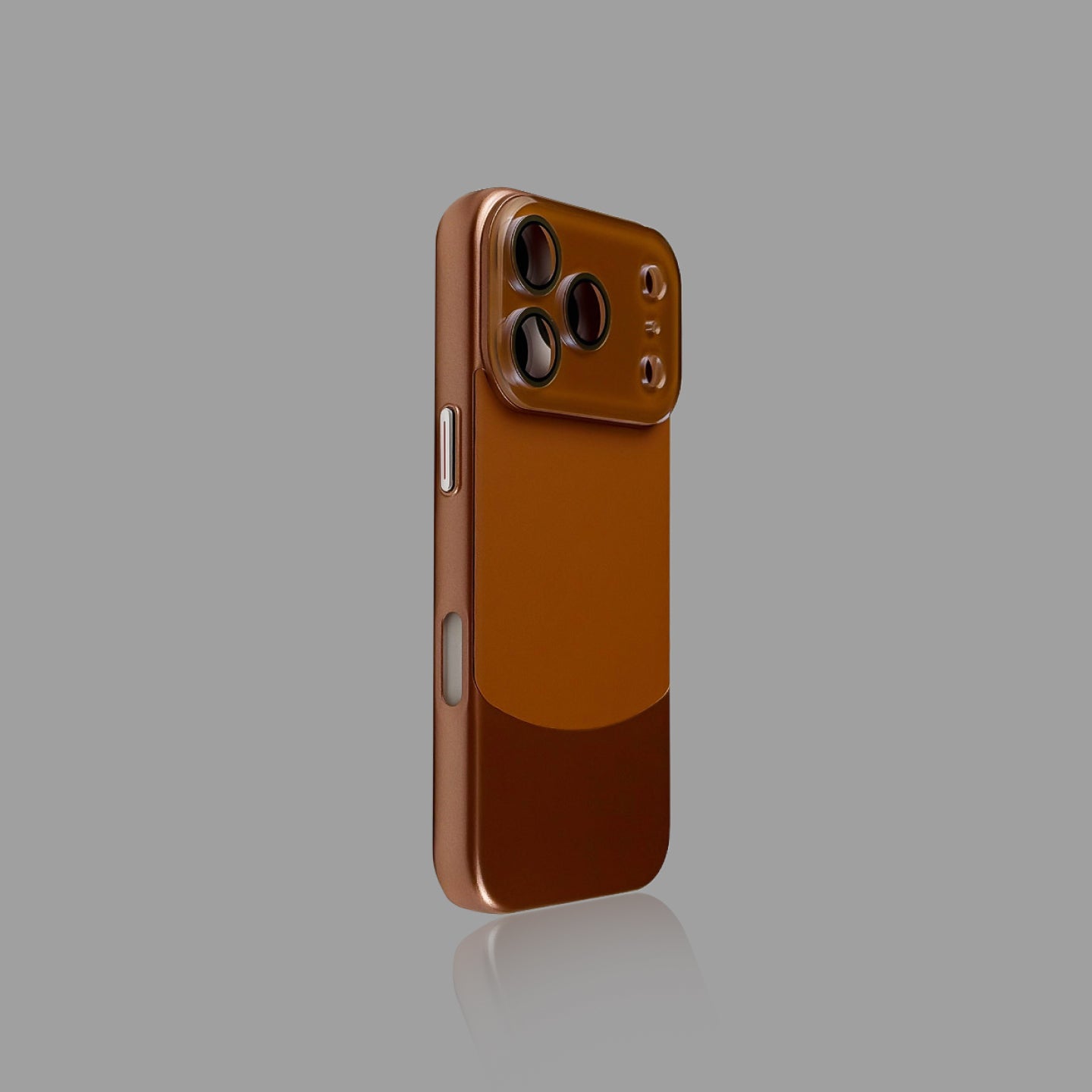 Color-Block Leather-Touch iPhone Case