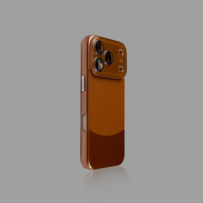 Color-Block Leather-Touch iPhone Case