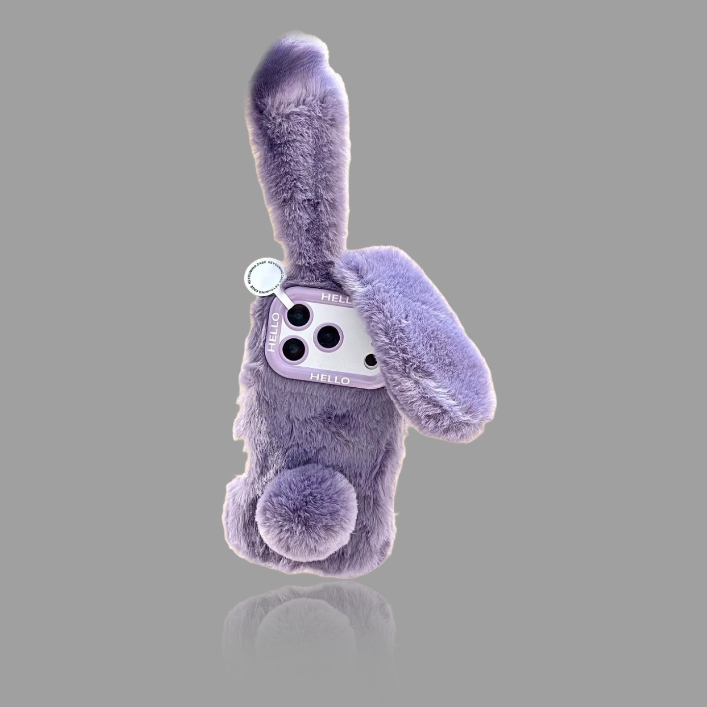Winter Plush Long-Ear Bunny iPhone Case