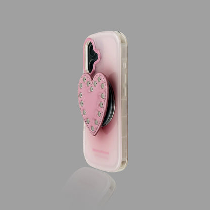 Heart-Shaped MagSafe Stand iPhone Case