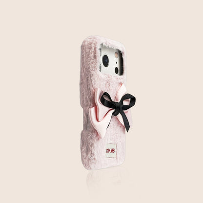 かわいいリボンのぬいぐるみiPhoneケース