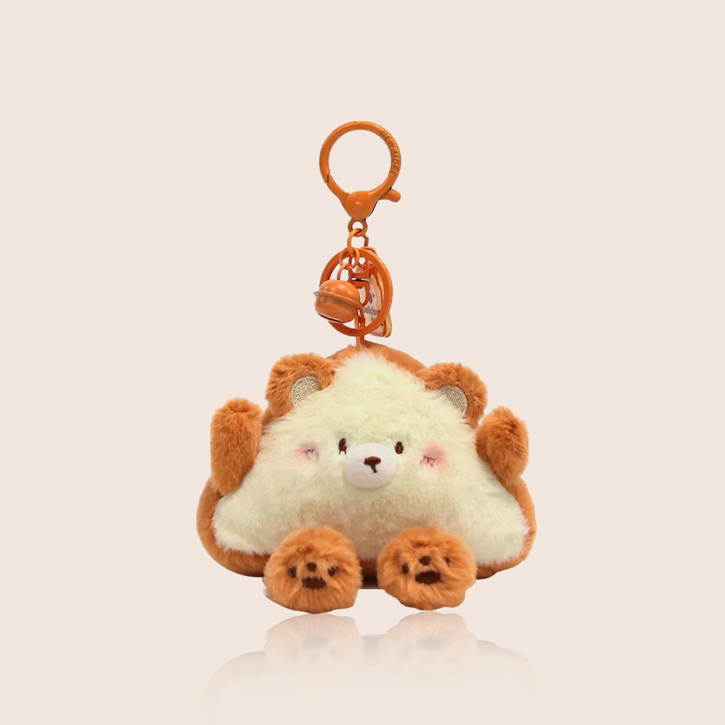 かわいいぬいぐるみパンくまのキーホルダー＆バッグチャーム