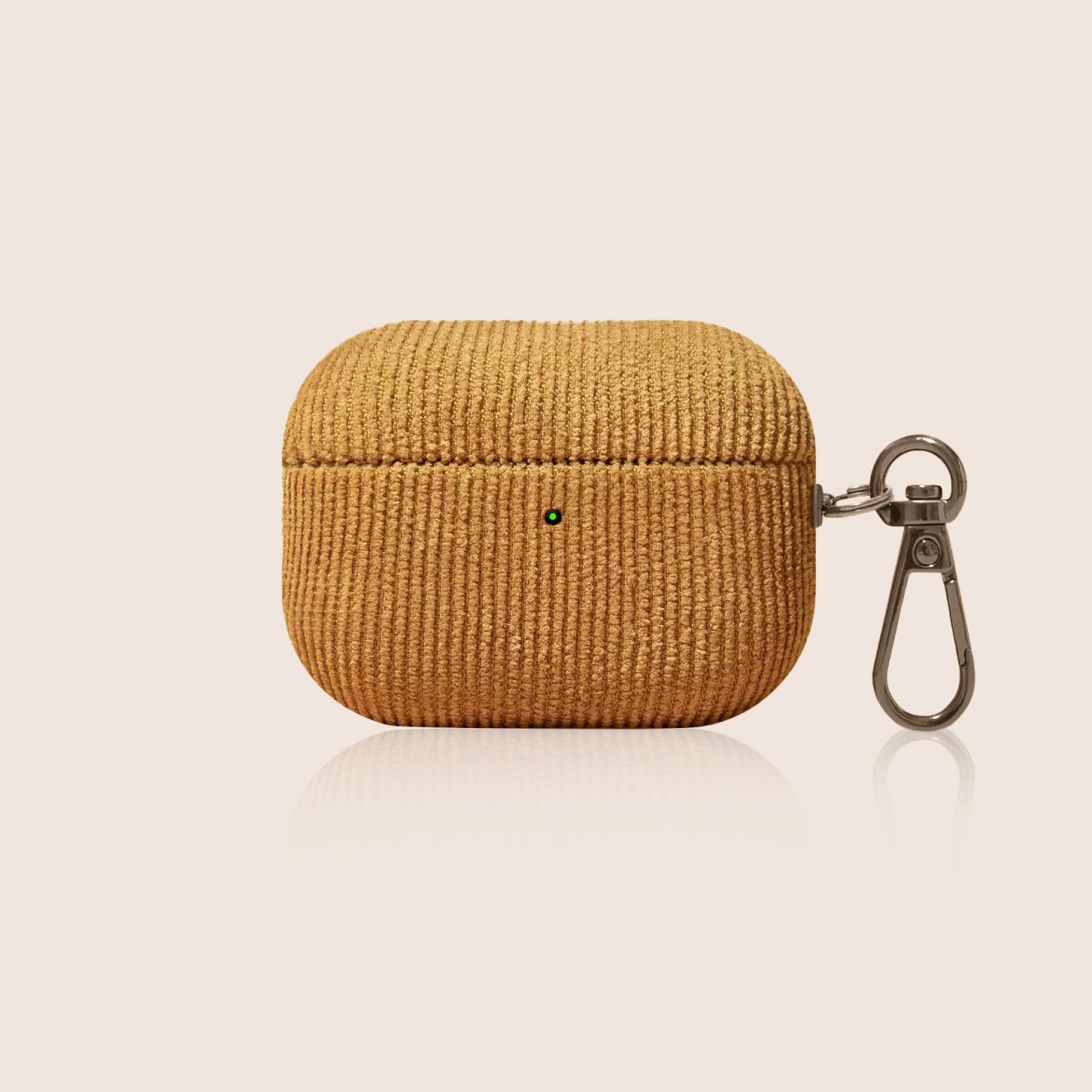 コーデュロイ AirPods ケース（メタルフック付き）