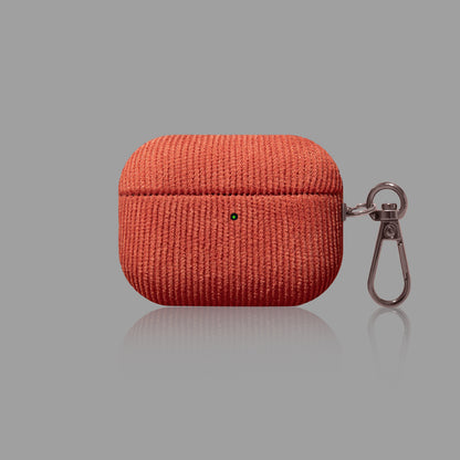 コーデュロイ AirPods ケース（メタルフック付き）