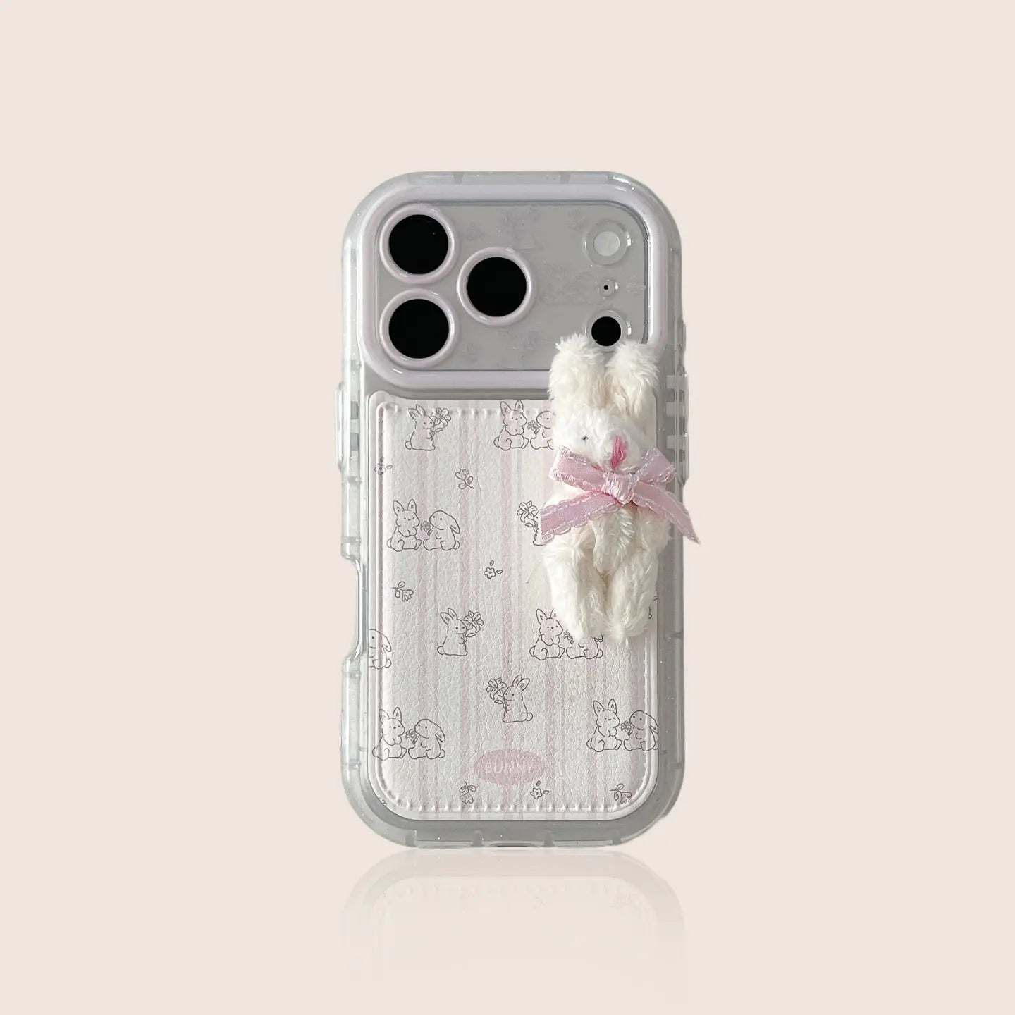 Cute 3D Bow Rabbit iPhone Case Sweet Style SEACASE