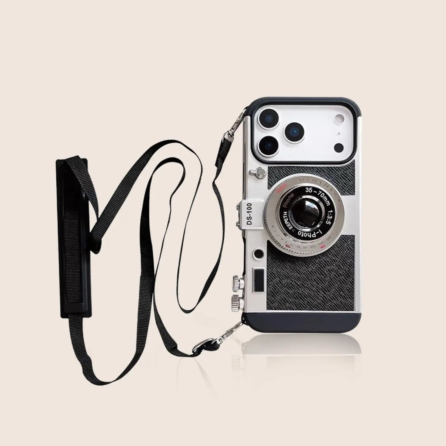 Retro Camera Strap Case for iPhone – Vintage Style with Detachable Strap 我的商店