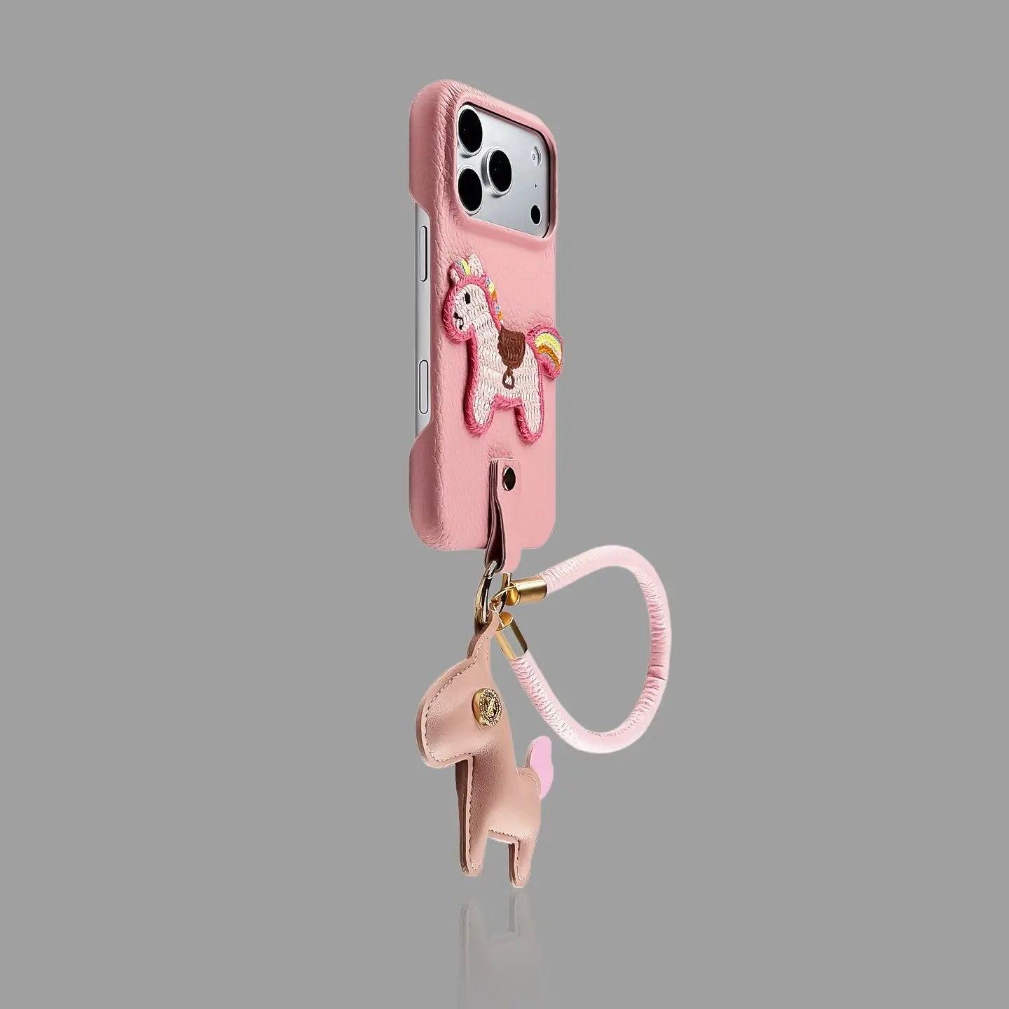 Embroidered Pony iPhone Case with Leather Pony Charm SEACASE