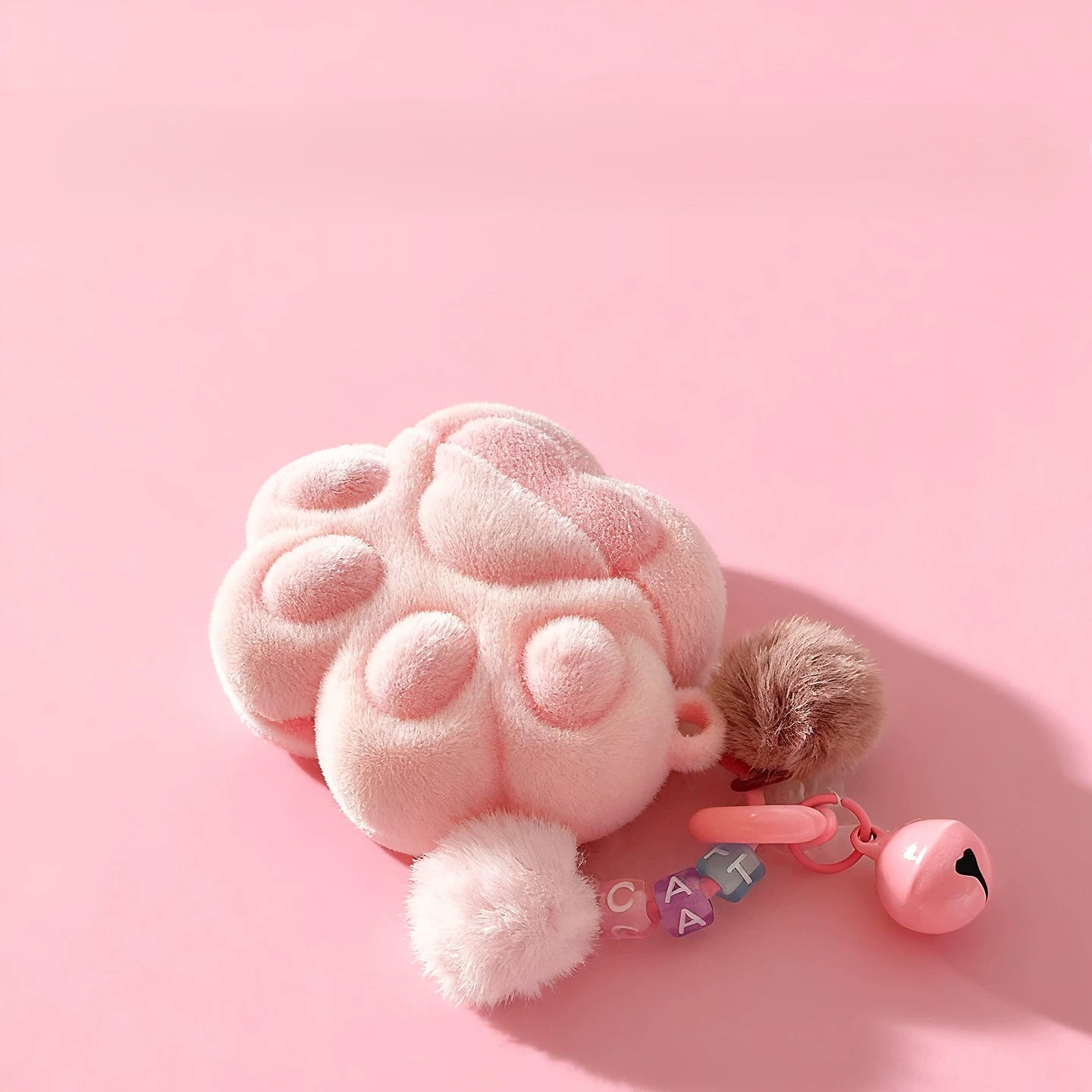 AirPods保護ケース用のピンクの猫の爪のデザイン