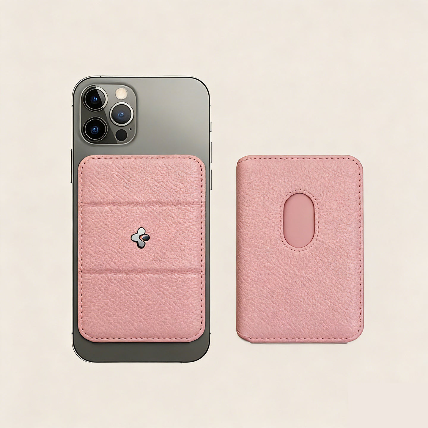 Magnetic Card Holder with Stand for iPhone, Portable MagSafe Wallet Card Sleeve