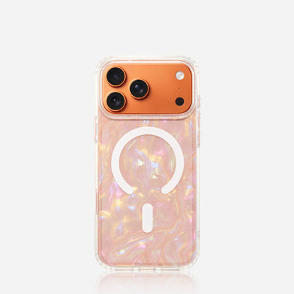 カラフルシェル柄MagSafe対応iPhoneケース