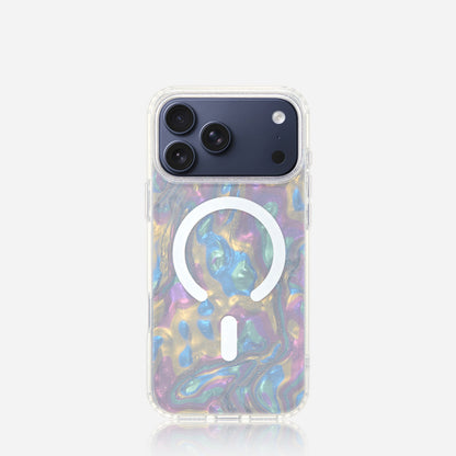 カラフルシェル柄MagSafe対応iPhoneケース