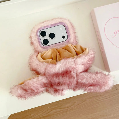 Plush Bunny iPhone Case Sweet Healing Style SEACASE