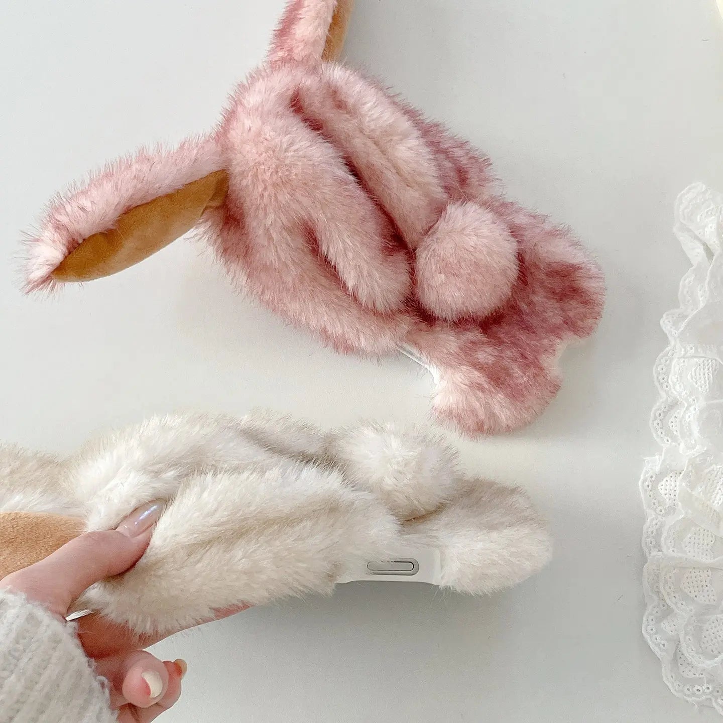 Plush Bunny iPhone Case Sweet Healing Style SEACASE