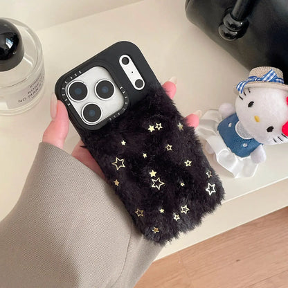 Plush Star iPhone Case Soft Silicone Frame Hard Back SEACASE