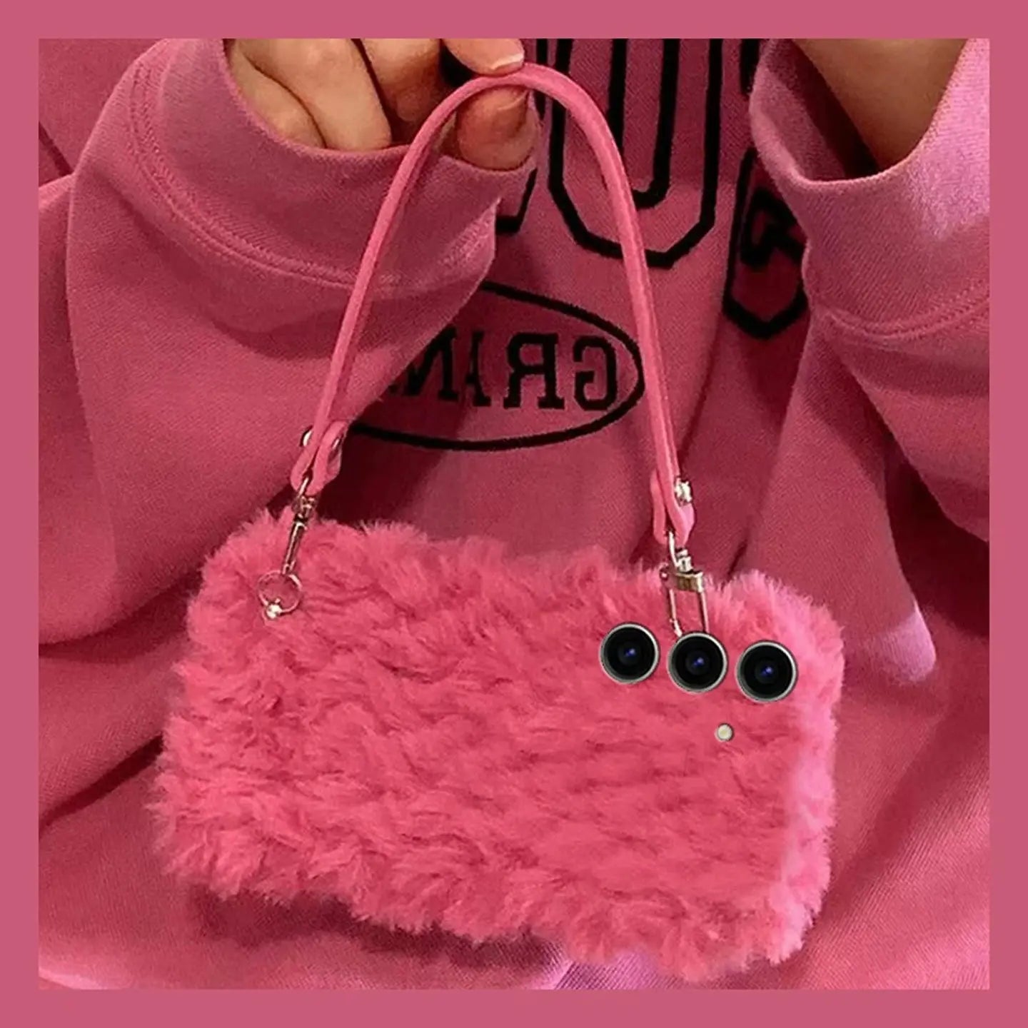 Magenta Pink Fluffy Case for Samsung Galaxy S-Series SEACASE