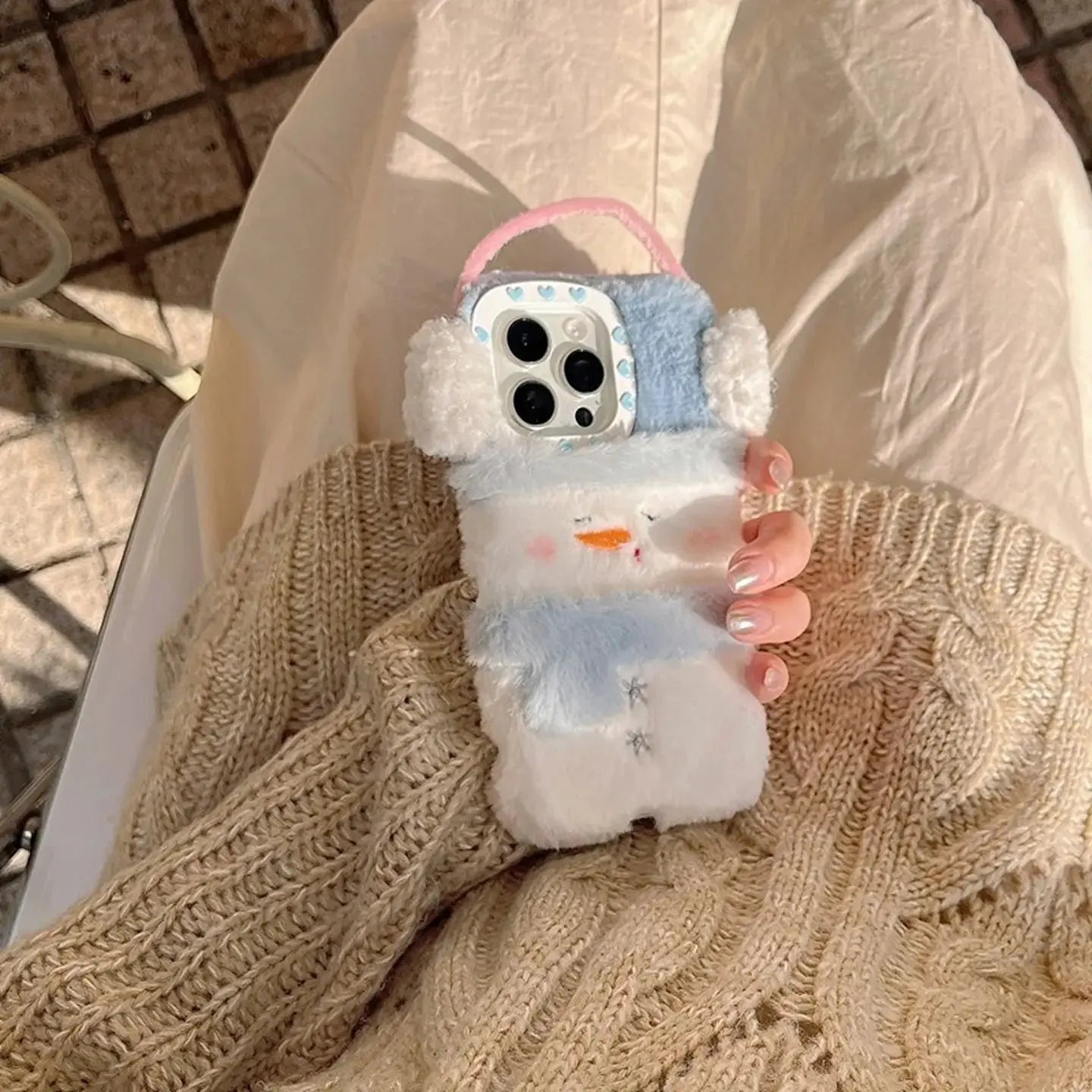 Cute Cozy Snowman iPhone Case SEACASE
