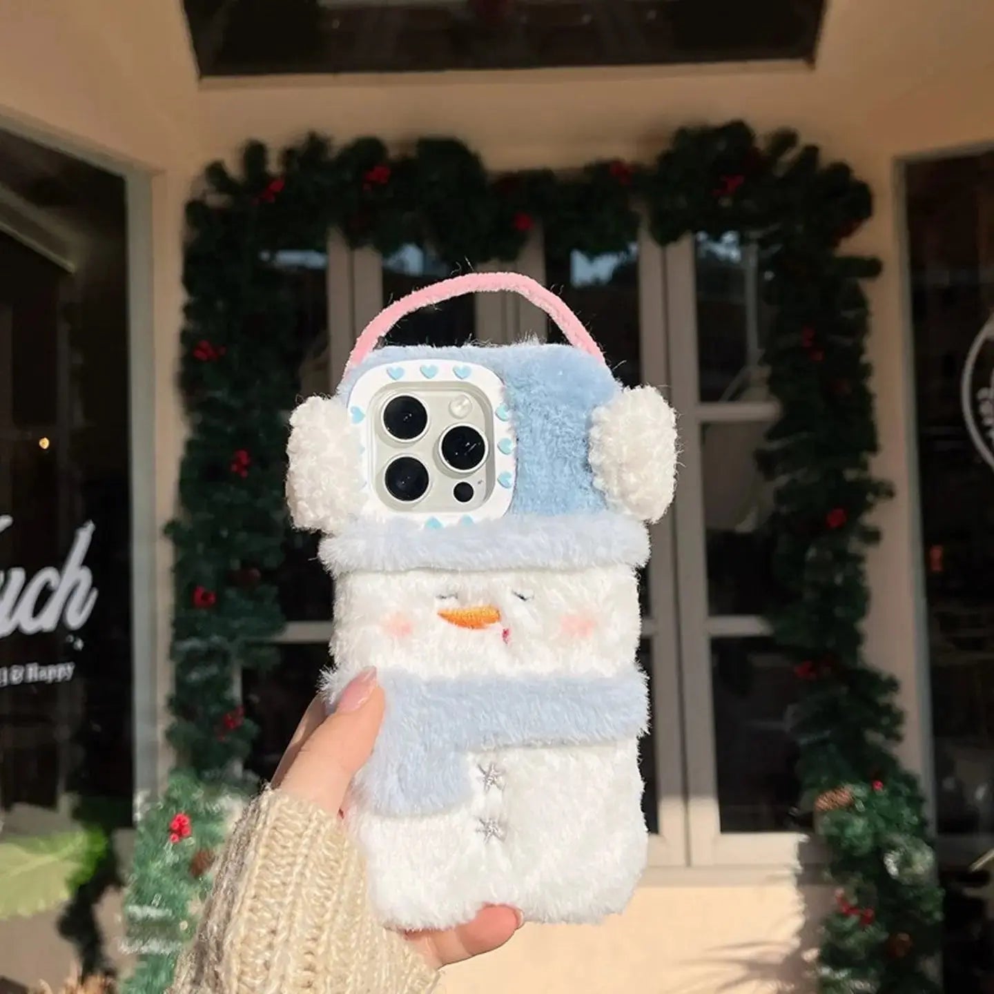 Cute Cozy Snowman iPhone Case SEACASE