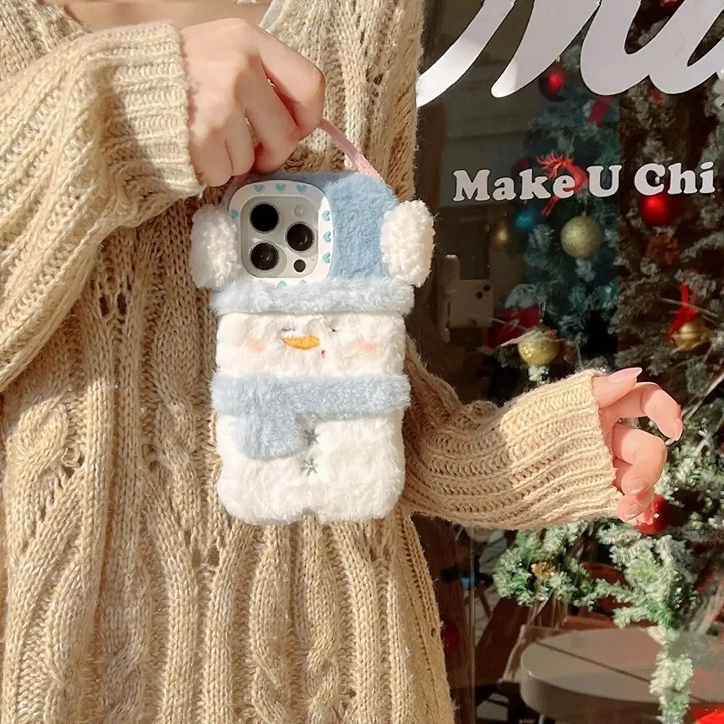 Cute Cozy Snowman iPhone Case SEACASE