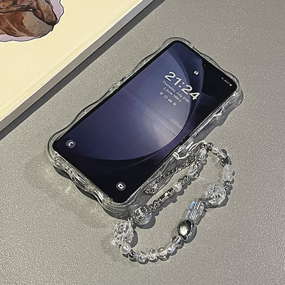 Glamorous Flip Phone Case - Sparkling Star & Heart Design