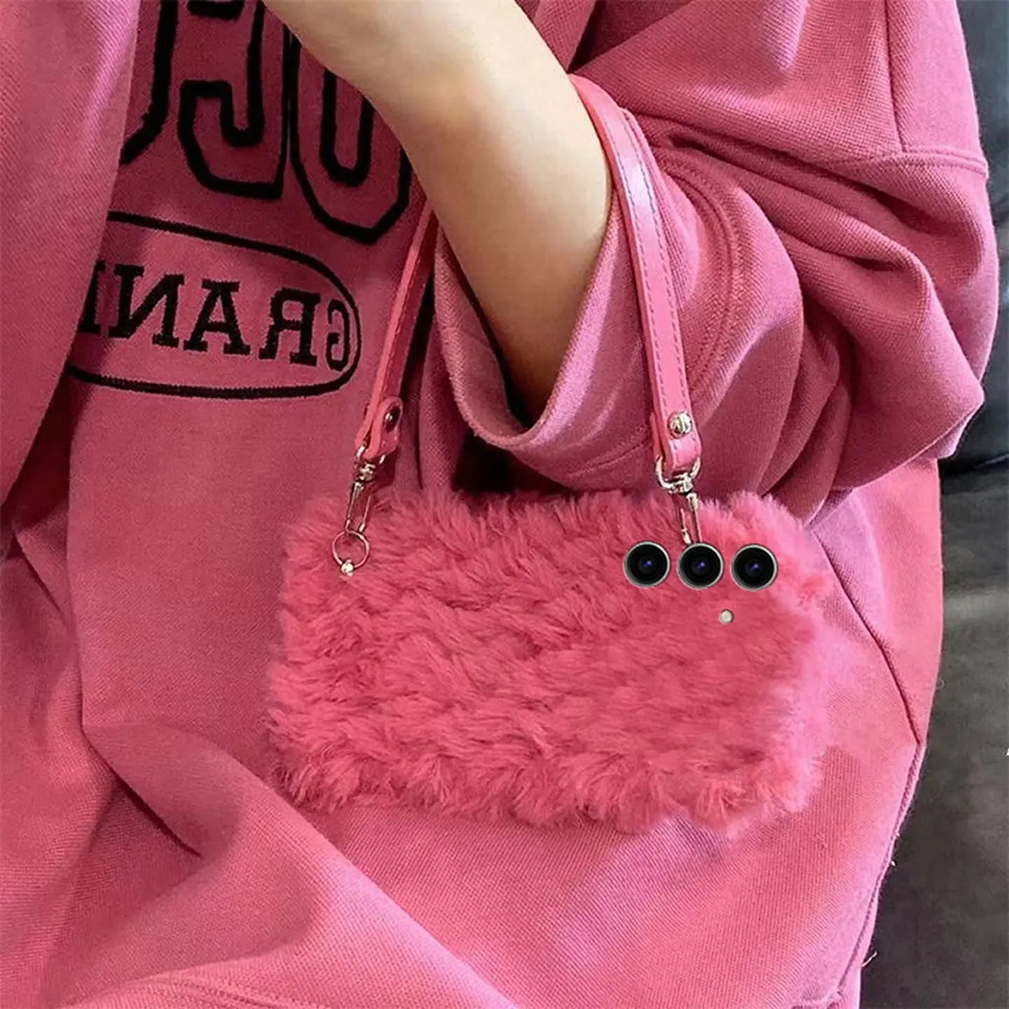 Magenta Pink Fluffy Case for Samsung Galaxy S-Series SEACASE