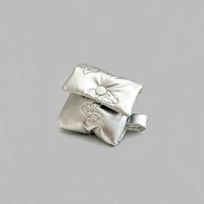 Puffer Bow AirPods Case with Chain Charm