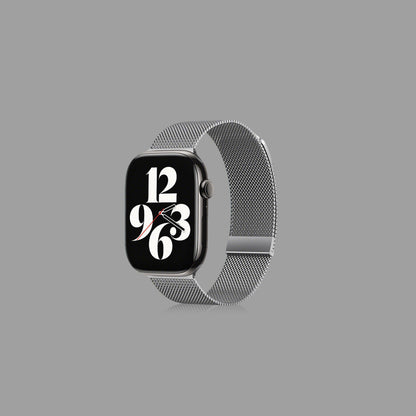 Dual Magnet Milanese Loop Watch Band for Apple Watch, Ultra Thin Breathable Stainless Steel Mesh Strap for iWatch