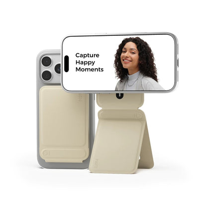 MagSafe Wallet Phone Stand, Foldable Multi-Angle Card Holder Cell Phone Grip for iPhone Series