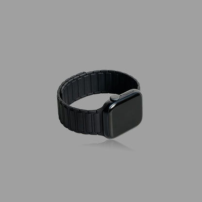 Magnetic Silicone Link Watch Band for Apple Watch, Strong Auto-Attach Sport Strap for iWatch