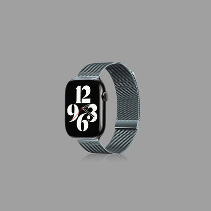 Dual Magnet Milanese Loop Watch Band for Apple Watch, Ultra Thin Breathable Stainless Steel Mesh Strap for iWatch