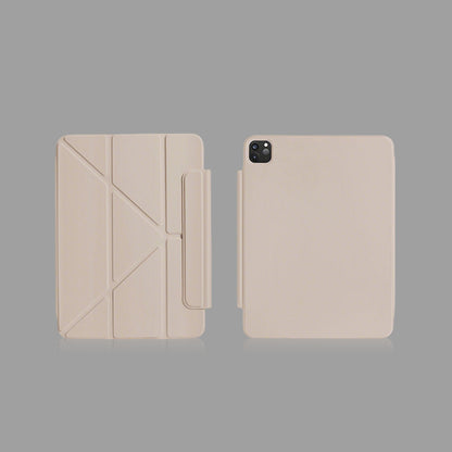 Detachable Magnetic Y-Fold iPad Case with Apple Pencil Holder, Multi-Angle Stand Shockproof Protective Cover for iPad