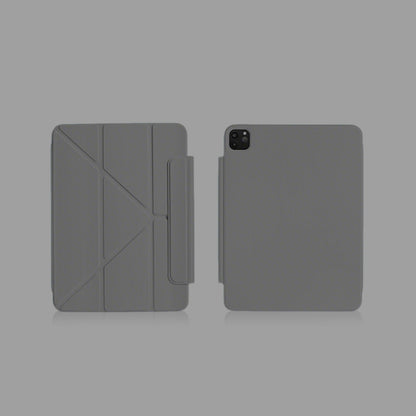 Detachable Magnetic Y-Fold iPad Case with Apple Pencil Holder, Multi-Angle Stand Shockproof Protective Cover for iPad