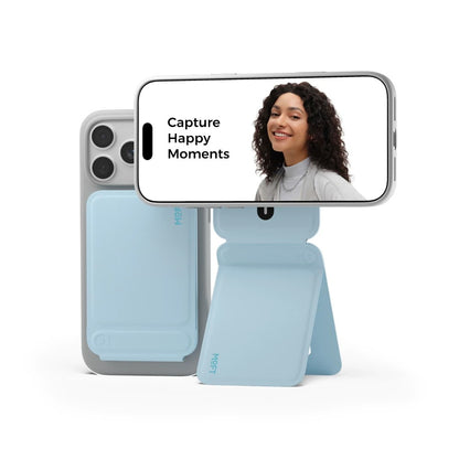 MagSafe Wallet Phone Stand, Foldable Multi-Angle Card Holder Cell Phone Grip for iPhone Series
