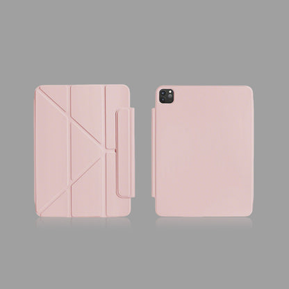Detachable Magnetic Y-Fold iPad Case with Apple Pencil Holder, Multi-Angle Stand Shockproof Protective Cover for iPad