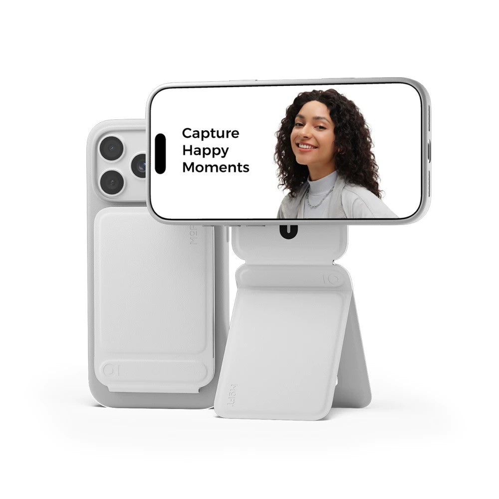 MagSafe Wallet Phone Stand, Foldable Multi-Angle Card Holder Cell Phone Grip for iPhone Series