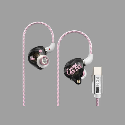 Type-C DAC Wired Gaming In-Ear Earphones with Microphone, Hi-Res Audio, Auto EQ Adjustment for PC & Mobile