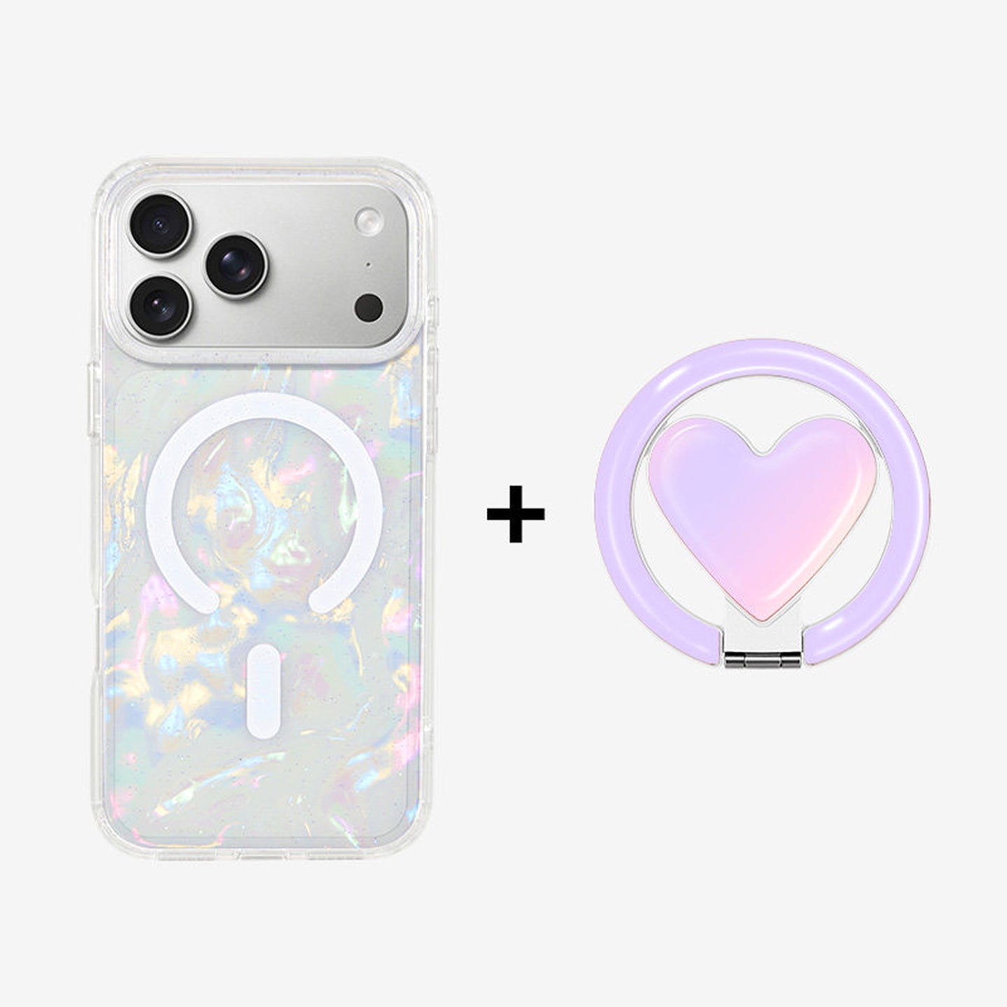 カラフルシェル柄MagSafe対応iPhoneケース