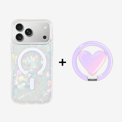 カラフルシェル柄MagSafe対応iPhoneケース