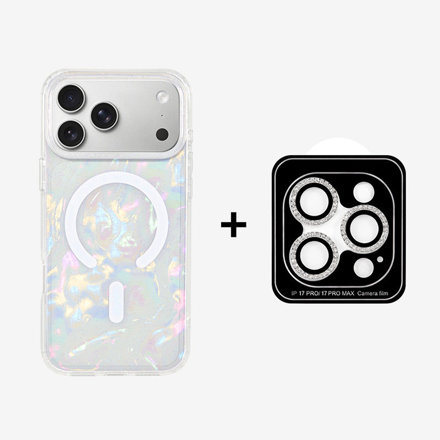 カラフルシェル柄MagSafe対応iPhoneケース