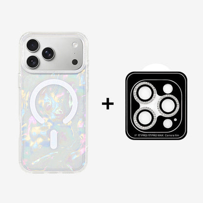 カラフルシェル柄MagSafe対応iPhoneケース