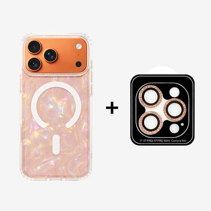 カラフルシェル柄MagSafe対応iPhoneケース